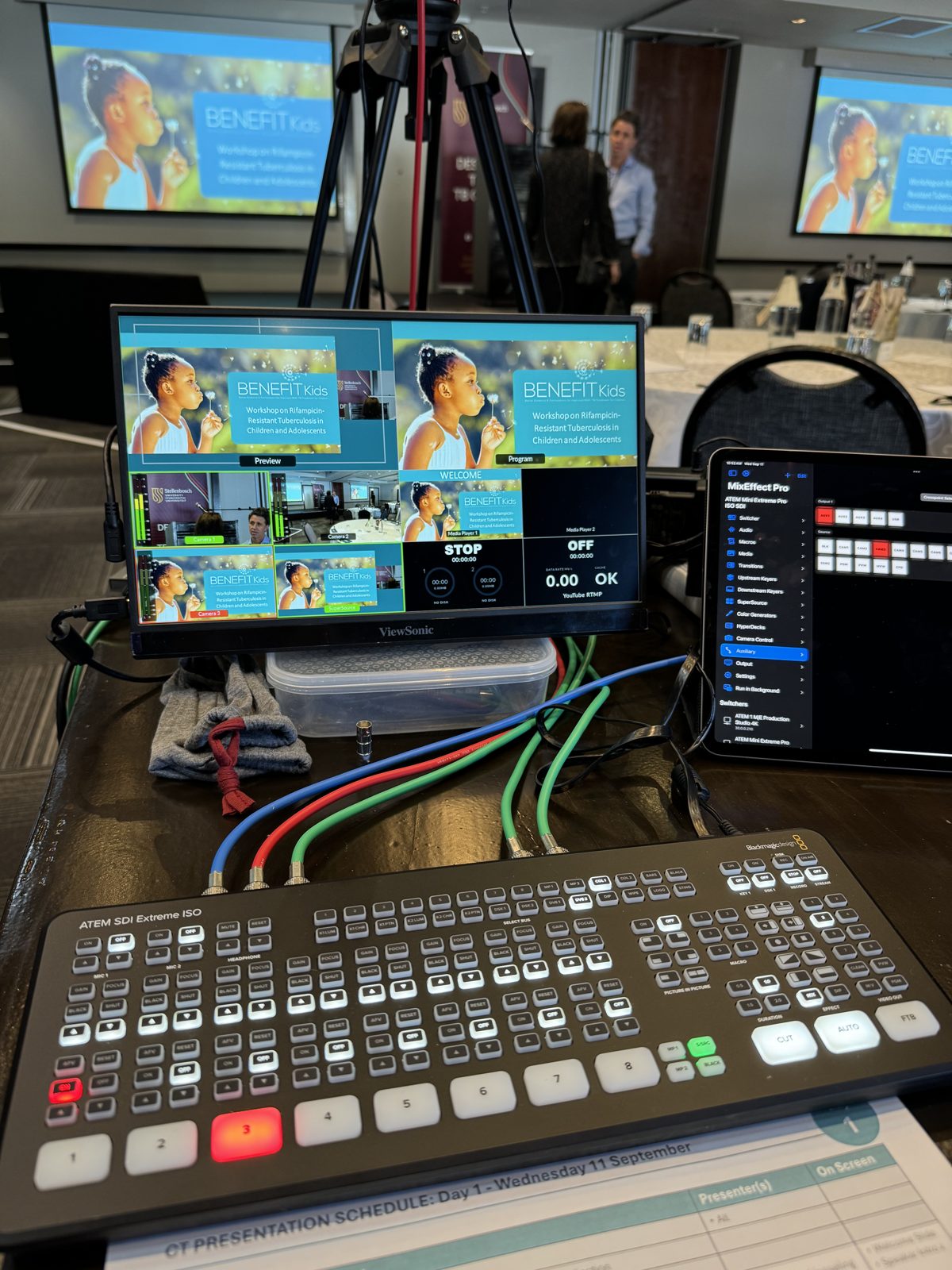 ATEM switcher, live at a conference.